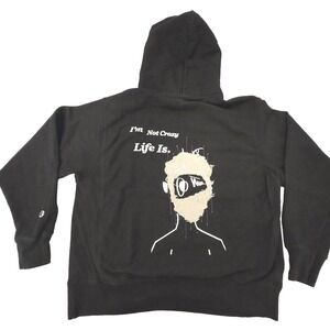 Rare Champion DeCarl's WRLD Christian Jones Reverse Weave Hoodie L‎ Urbancore